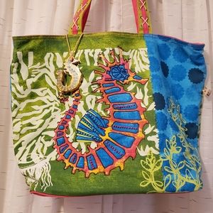 Paul Brent Seahorse Beach Tote Bag